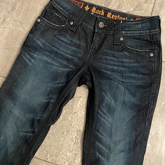 Rock Revival Debbie Dark Wash Boot Jeans - Picture 2 of 13